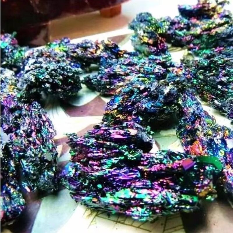 Silicon Carbide Ore Specimen Manufacturer - Natural Crystal Colorful Fish for Tank Landscaping Decorative Stone