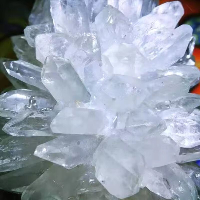 Crystal Cluster Lamp Manufacturer - Natural Clear Quartz Point Amethyst Flower Gemstone Healing Decoration
