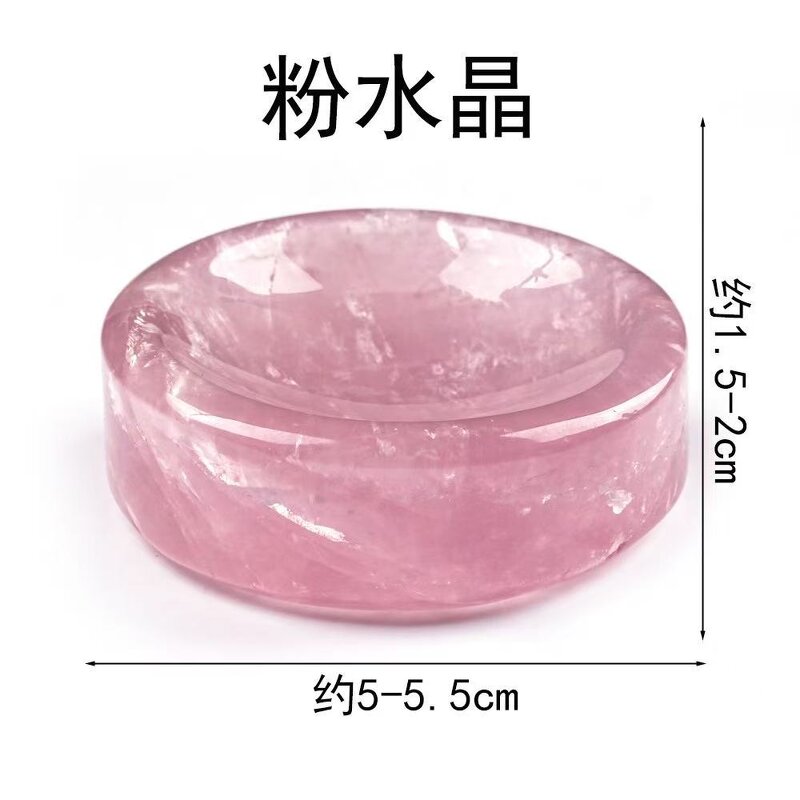Rose Quartz Round Crystal Bowl Manufacturer - Natural Creative Carving for Home Unique