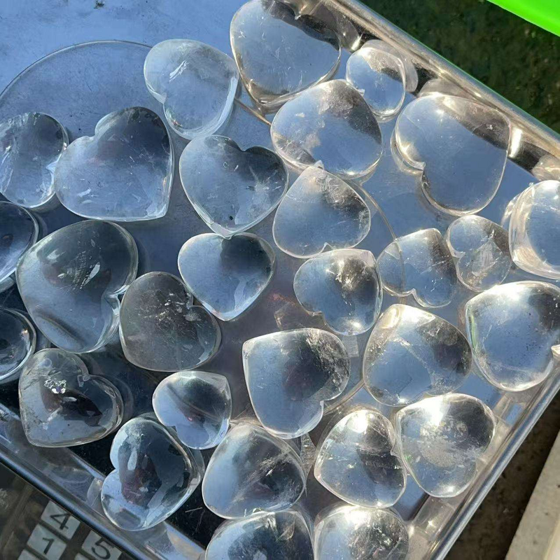 Clear Quartz Heart Stone Manufacturer - Wholesale High Quality Natural Healing Crystal Craft for Gift Decoration