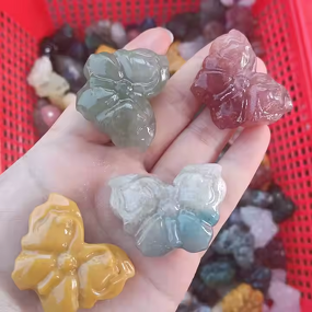 Quartz Butterfly Craft Manufacturer - High Quality Natural Crystal Colorful for Decoration Mixed Material Wholesale Healing