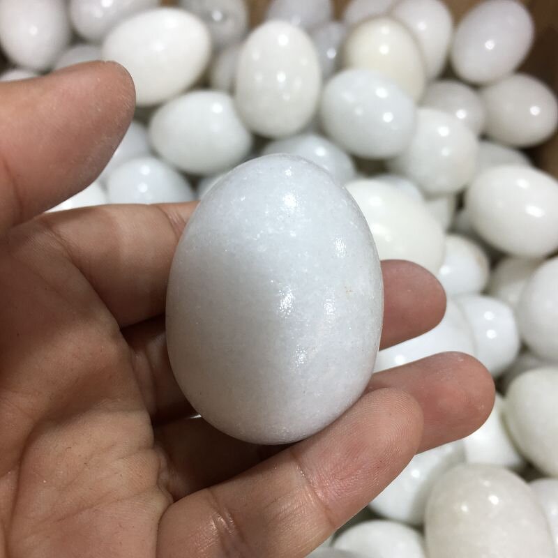 White Jade Quartz Yoni Egg Manufacturer - Wholesale Effective Healing Crystal Stone for Women Massage