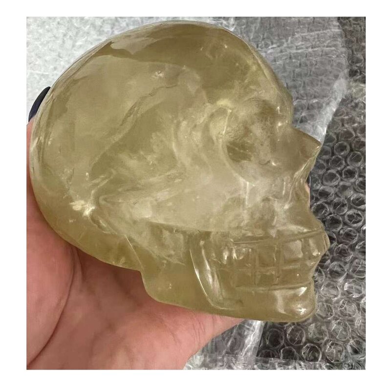 Citrine Crystal Stone Skulls Ornament Manufacturer - Best Sale Natural for Christmas Decoration