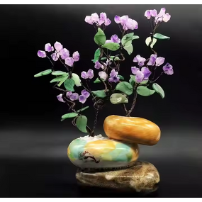 Amethyst Tree Manufacturer - Wholesale Raw Natural Quality Crystal Feng Shui Polished Original Jade for Souvenirs
