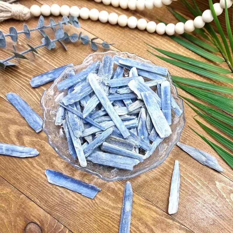 Blue Kyanite Raw Stone Manufacturer - Natural Blade Feng Shui Style Crystal Rough for Home Decoration Souvenir Model