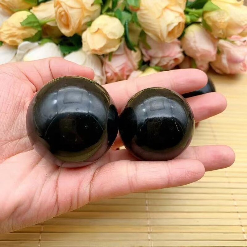 Black Tourmaline Crystal Balls Manufacturer - Natural for Home Decor Polished Carved Rough Feng Shui Mascot Model
