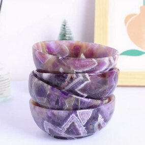 Dreamy Amethyst Crystal Bowls Manufacturer - Natural Polished From Raw Gemstones for Cleansing Home Decor