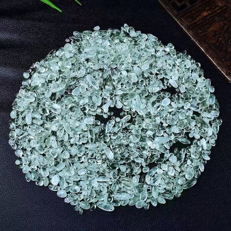 Light Green Crushed Stone Chips Manufacturer - Natural for Feng Shui Decorative Polished Model for Fish Tank