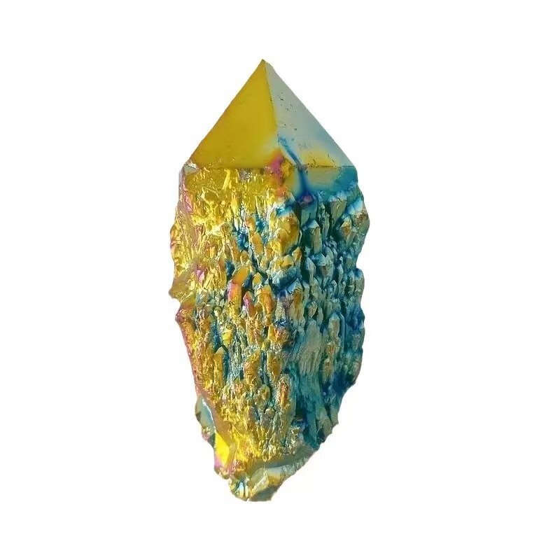 Electroplated Pineapple Backbone Quartz Crystal Manufacturer - Natural Rainbow Home Desktop Decoration