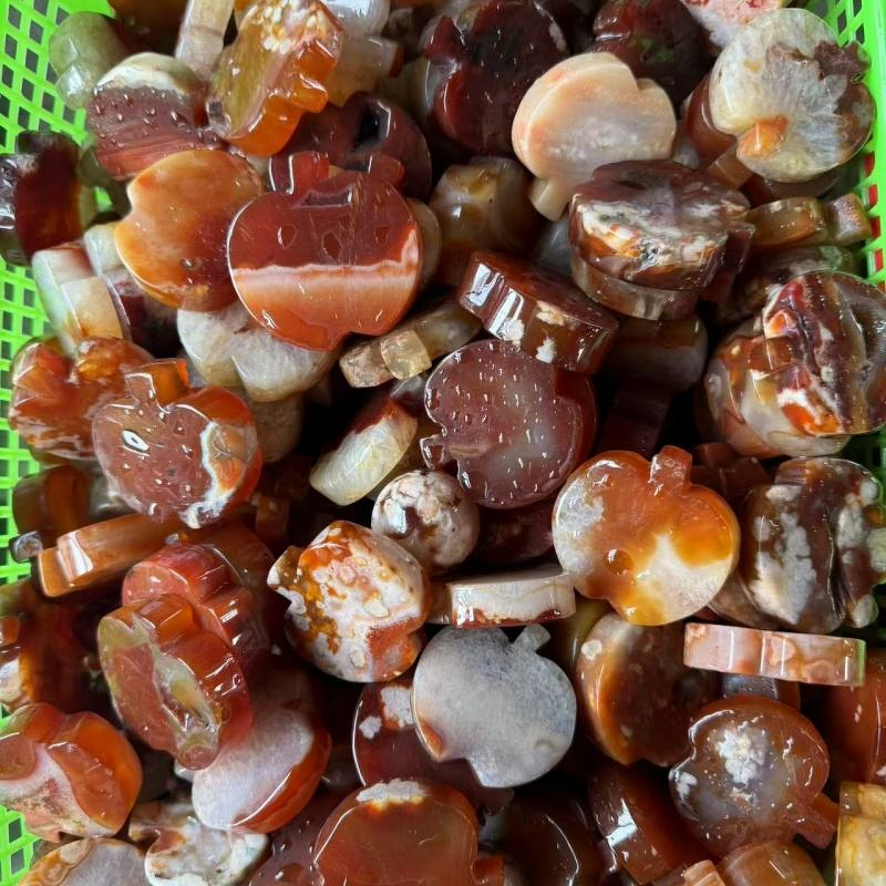 Carnelian Apples Crystal Craft Manufacturer - Wholesale High Quality Healing Palms for Home Decoration