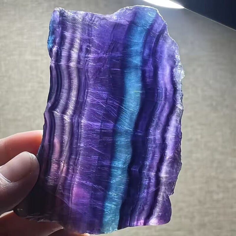 Rainbow Fluorite Slabs Manufacturer - High Quality Natural Polished Crystal Craft for Home Decoration Feng Shui Love Mascot