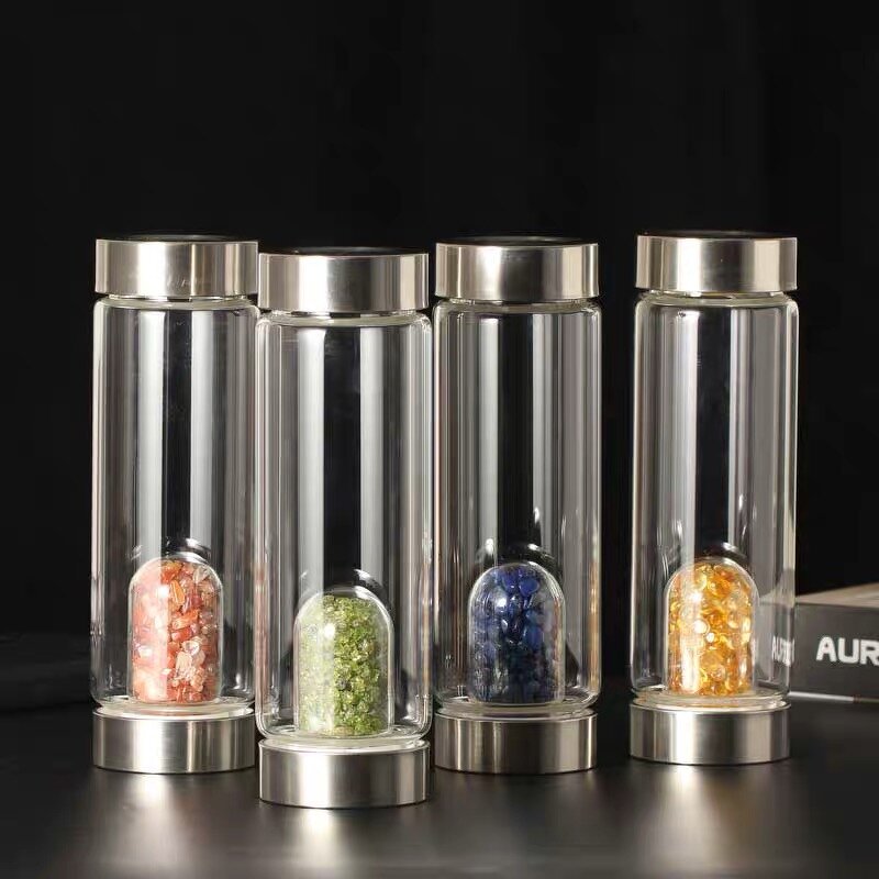 Glass Crystal Broken Water Bottle Manufacturer - Wholesale with Crystal Healing Energy
