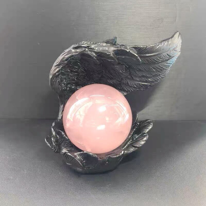 Angel Wings Resin Ball Base Crafts Manufacturer - Wholesale Supply Feather Wings Crystal