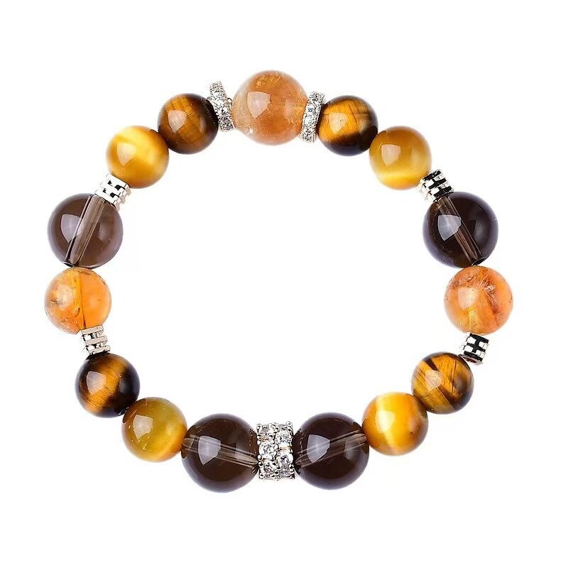 Yellow Tiger's Eye Tea Crystal Bracelet Manufacturer - Natural Tower Gold Design Traditional Crystal Craft