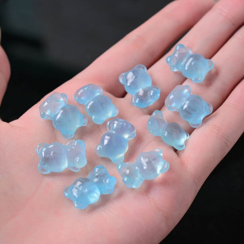 Aquamarine Bear Crystal Raw Stone Manufacturer - Natural Polished Carved Small Ornaments