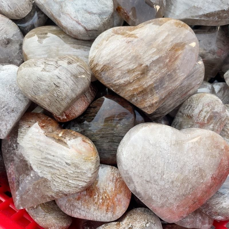 Melaleuca Quartz Gemstone Manufacturer - Wholesale Natural Polished Heart Healing Crystal for Garden Decoration Gifts