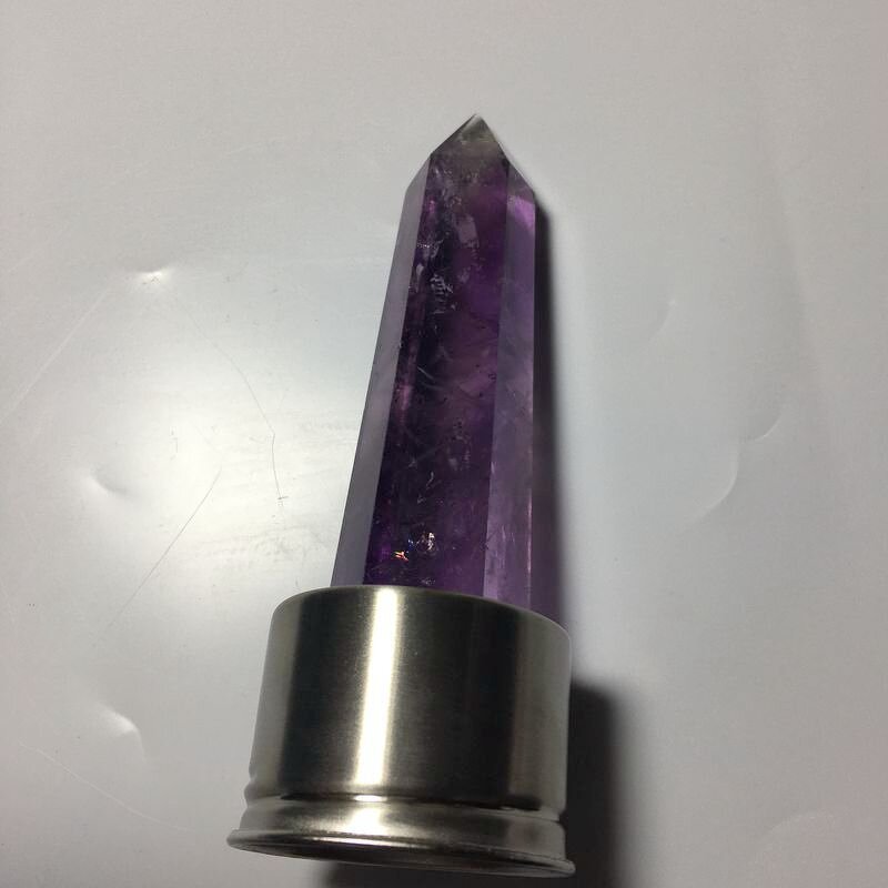 Amethyst Crystal Point Healing Water Bottle Manufacturer - Natural Obelisk Wand Quartz Glass Gemstone