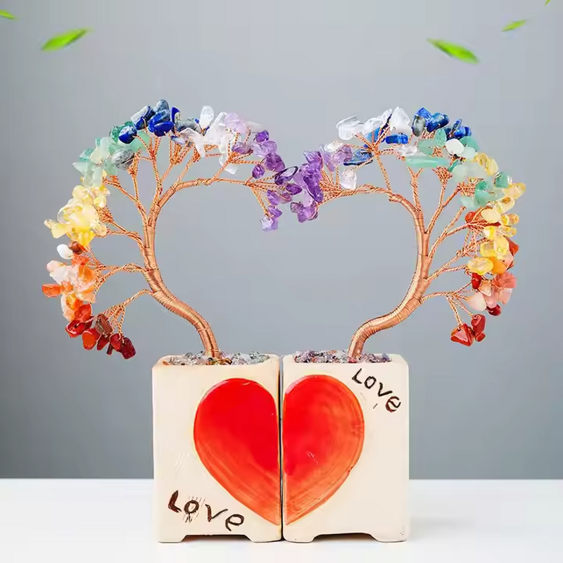 Obsidian Crystal Tree Manufacturer - Wholesale Decorative for Girlfriend Valentine Wedding