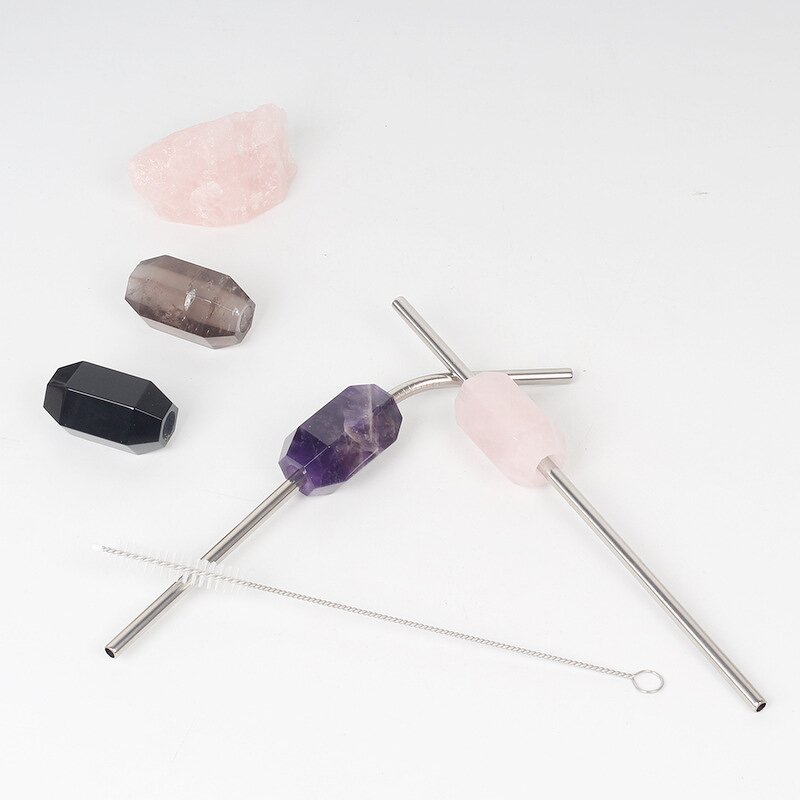 Stainless Steel Crystal Straw Manufacturer - High Temperature with Brush