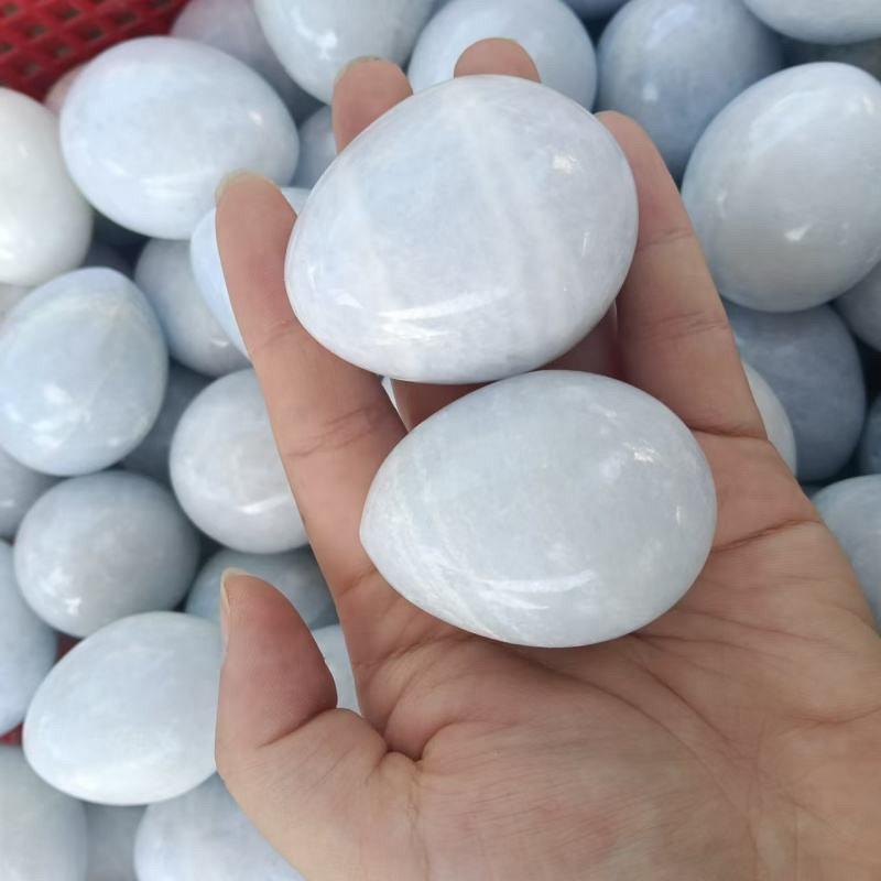 Blue Celestite Egg Manufacturer - Wholesale Natural Healing Crystal Quartz High Quality for Decorative Craft