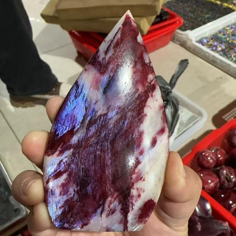 Red Dyed Moonstone Freeform Manufacturer - Wholesale Bulk Healing Crystals for Home Reiki Craft Decorative