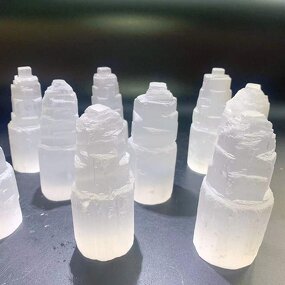 Crystal Tower Lamp Manufacturer - Wholesale Natural Healing Selenite Tower Carvings for Collection