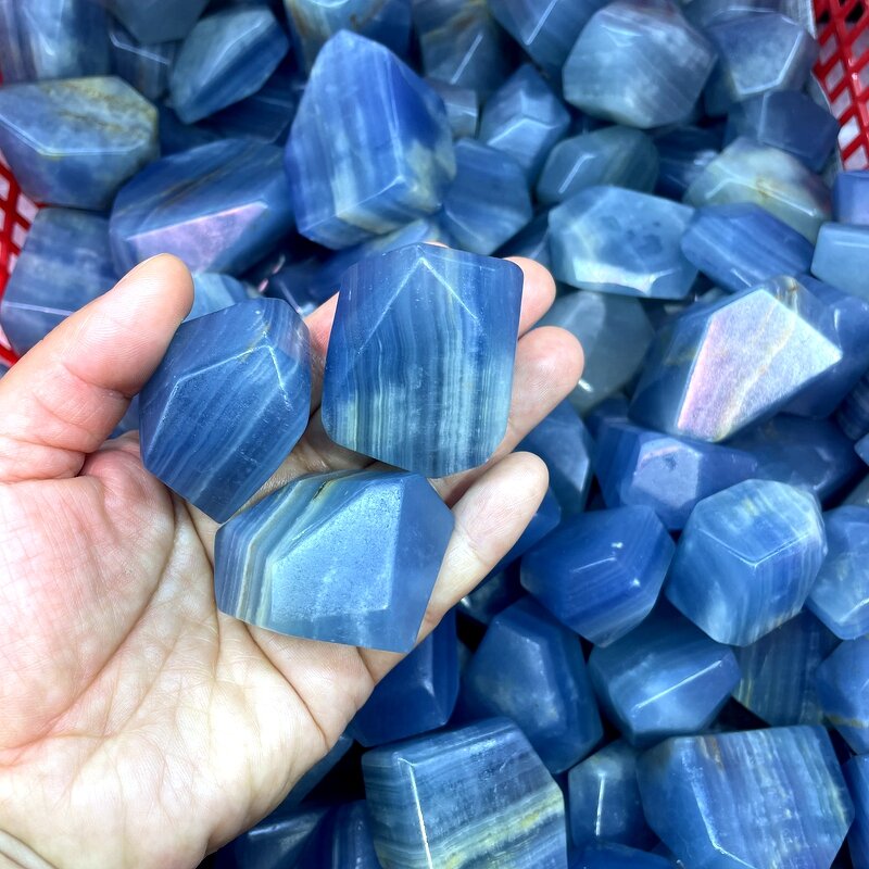 Crystal Freeform Manufacturer - Wholesale Natural Hand Made Blue Onyx for Gift