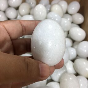 White Jade Quartz Yoni Egg Manufacturer - Wholesale Effective Healing Crystal Stone for Women Massage