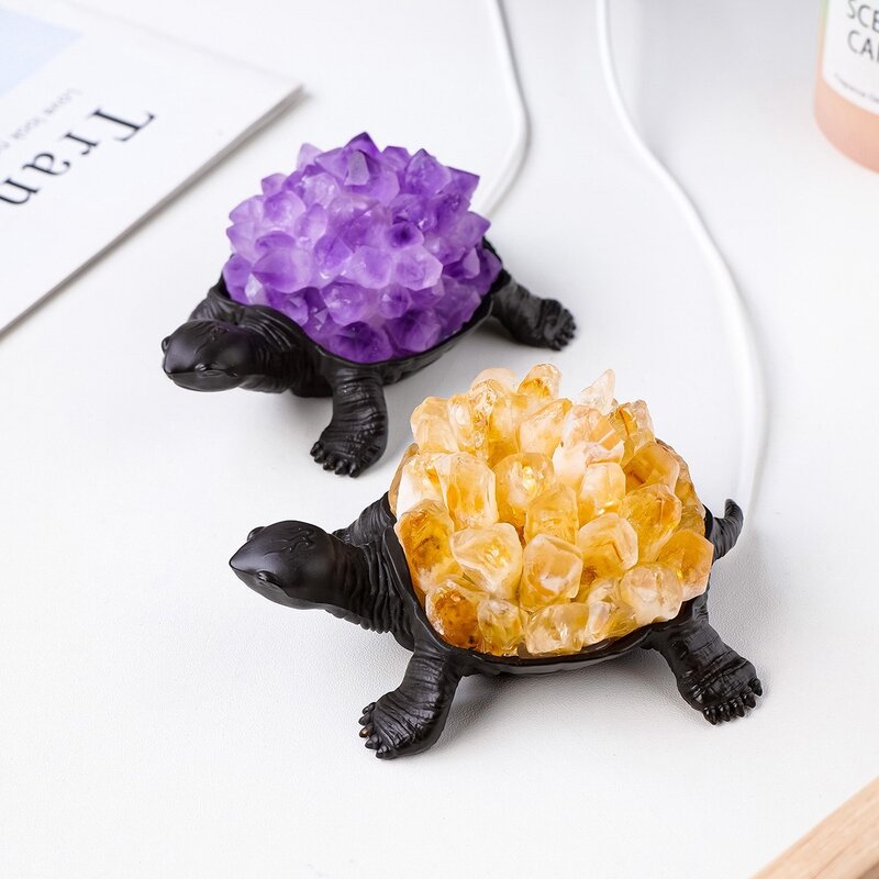 Amethyst USB Turtle Crystal Lamp Manufacturer - High Quality for Living Room Office Table