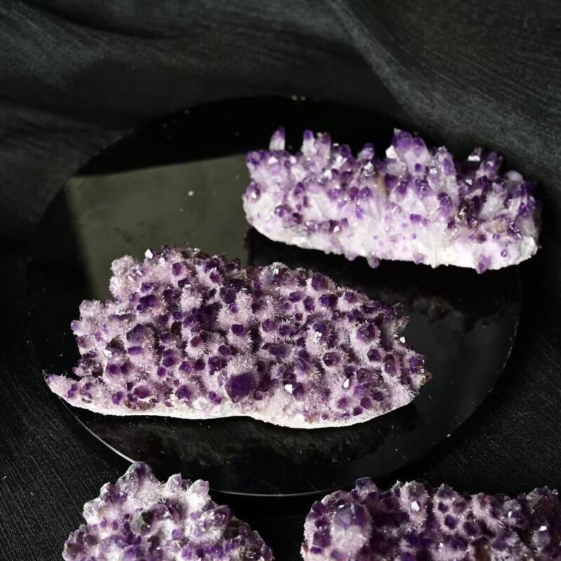 Purple Amethyst Clusters Manufacturer - Natural Short Crystal Buds Chrysanthemum Mineral Specimen Ornaments