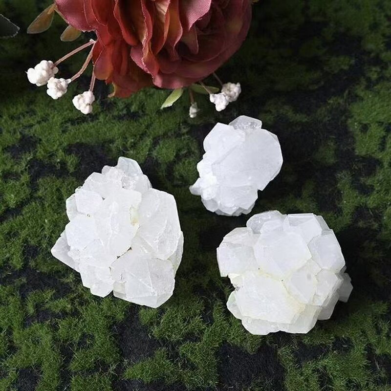 White Crystal Cluster Manufacturer - Natural Raw Stone for Fish Tank Landscaping Home Decor Handcrafted Desktop Ornament