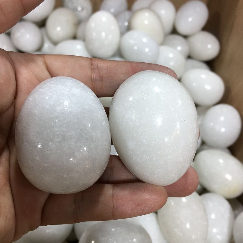 White Jade Quartz Yoni Egg Manufacturer - Wholesale Effective Healing Crystal Stone for Women Massage