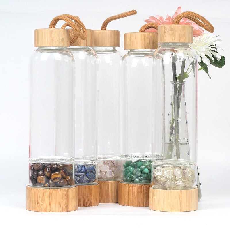 Aventurine Jade Crystal Drinking Bottle Manufacturer - Natural Glass Quartz