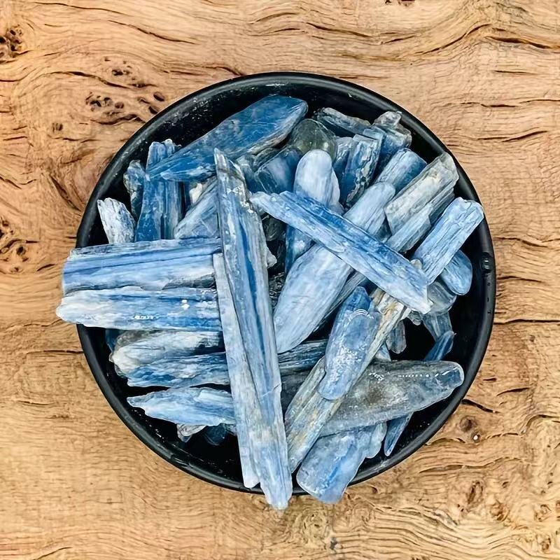 Blue Kyanite Raw Stone Manufacturer - Natural Blade Feng Shui Style Crystal Rough for Home Decoration Souvenir Model