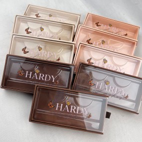 Lash Box Packaging Factory - Custom Your Logo Brown Case Nude Lashes
