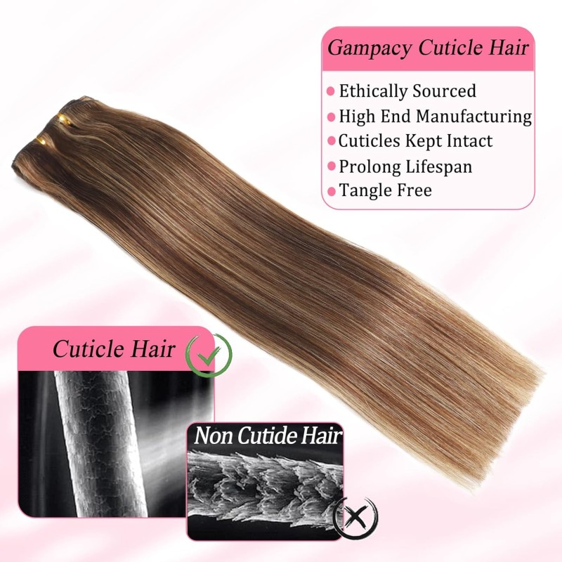 Clip-In Extensions Manufacturer - Salon Quality 20" Ultra-Thin Weft 180g