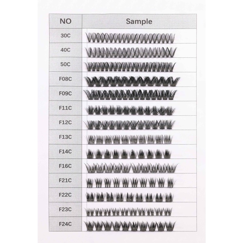 Lash Clusters Manufacturer - 180 Pcs C D Curl 12-16mm Thin Band