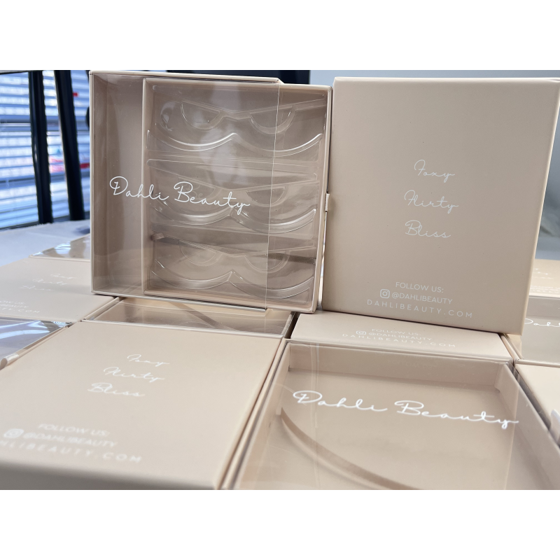 Lash Packaging Box Factory - Custom Nude Colors 3 Pairs 3D Faux Mink