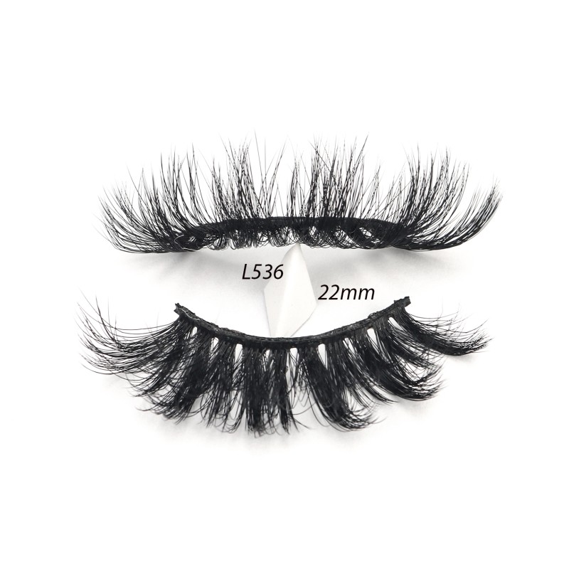 Mink Eyelashes Wholesale Factory - Natural Black Cotton Band 3D Effect
