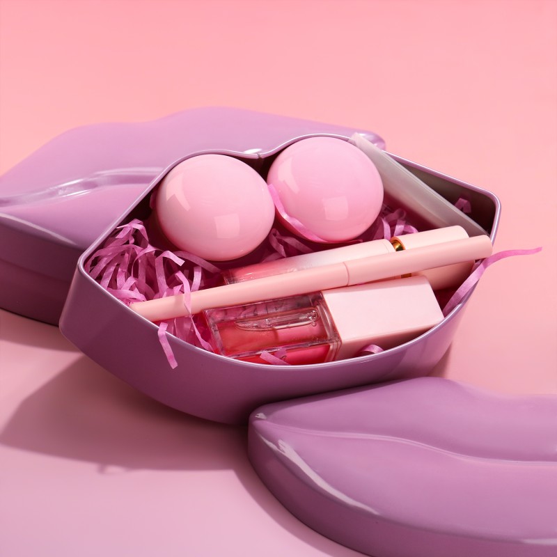 Lip Kit Set Factory - 5in 1 Pink Lip Gloss Gift Set Holiday Makeup