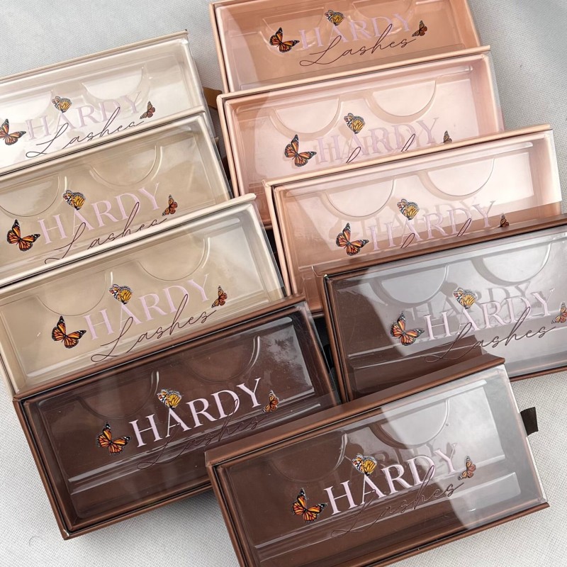 Lash Box Packaging Factory - Custom Your Logo Brown Case Nude Lashes
