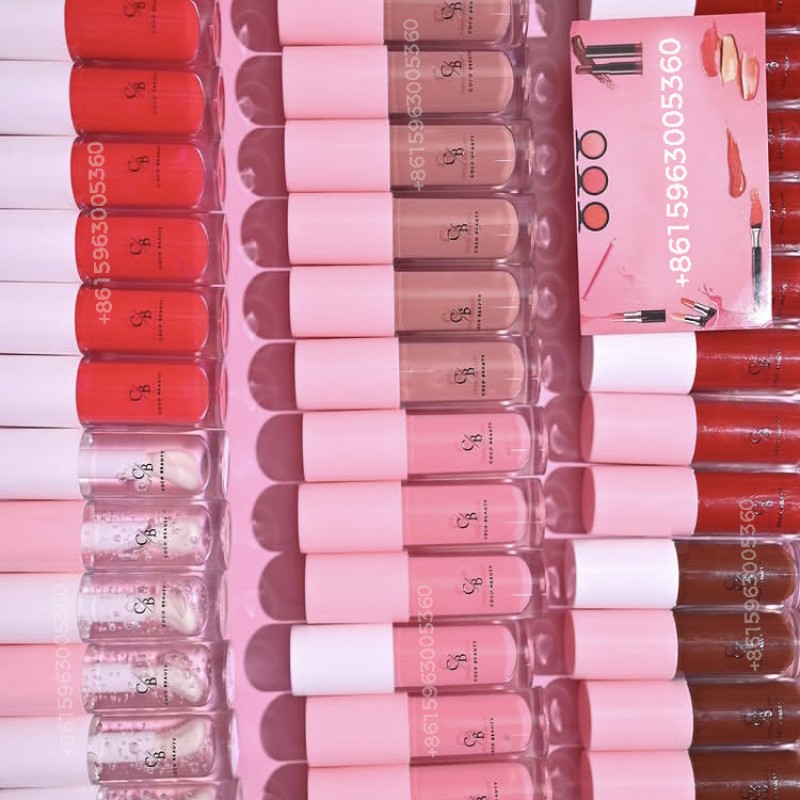 Lip Gloss Tubes Factory - Big Wand Nude Pink Custom Pigment Glossy