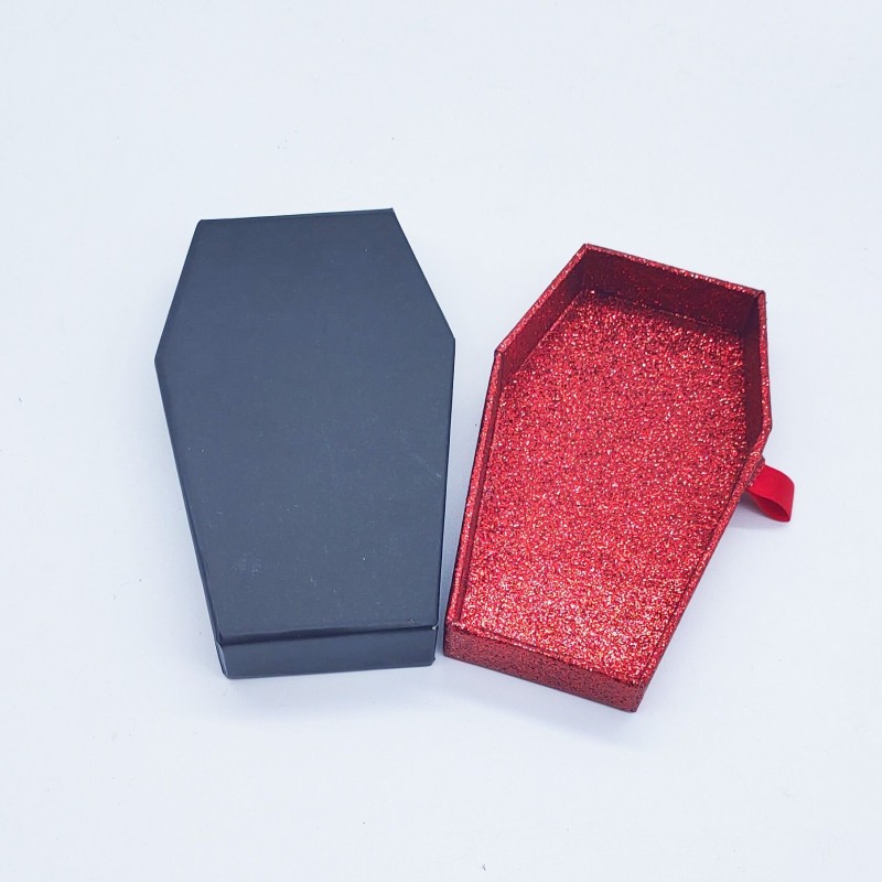 Halloween Lash Packaging Factory - Custom Coffin Magnetic Sliding Box