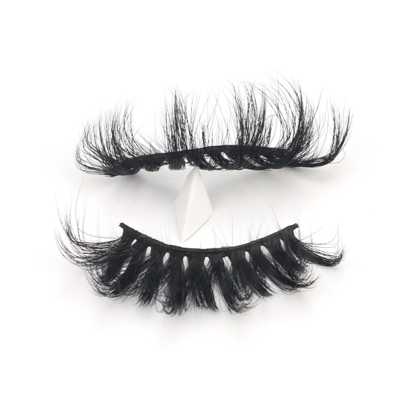 Faux Mink False Lashes Manufacturer - Top Quality 3D Curly 25mm Russian