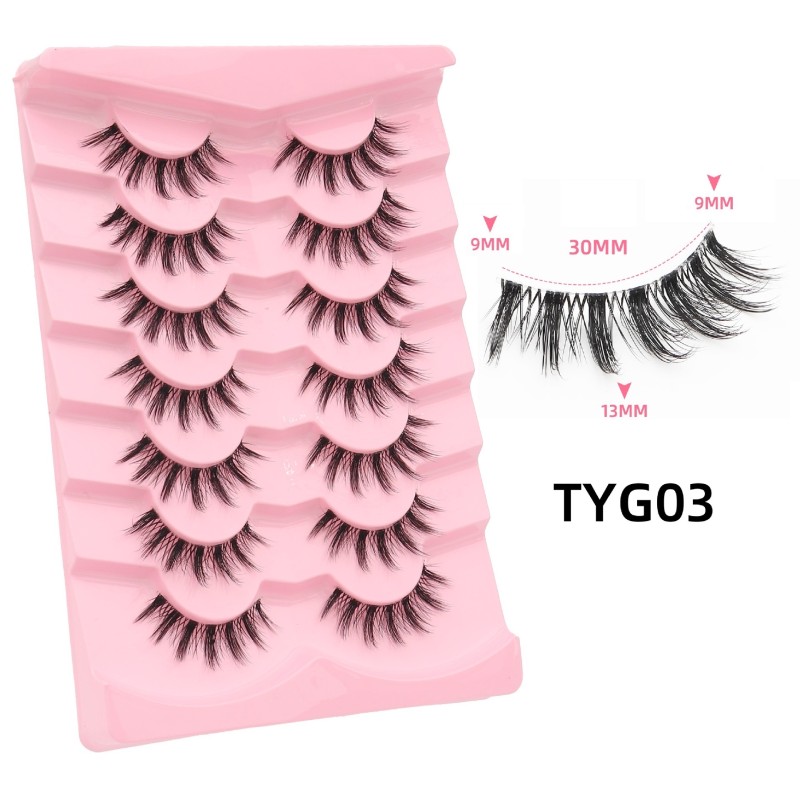 Faux Mink Lash Manufacturer - 3D Natural Transparent Band 15mm Vegan