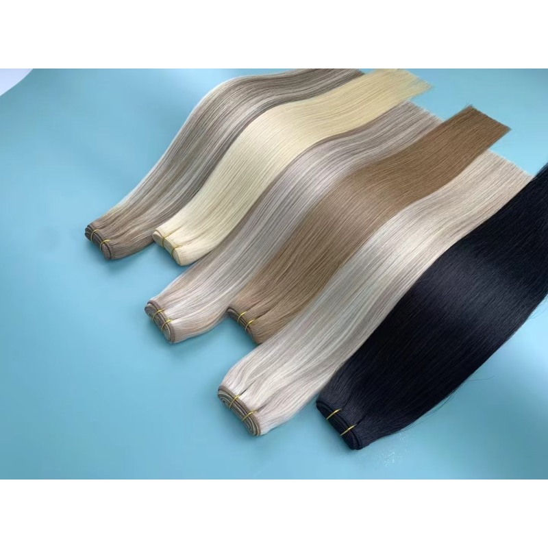 Hair Extension Manufacturer - 12A White Blond 100% Remy Human Hair