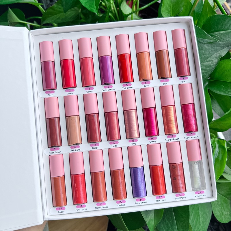 Lip Gloss Kit Manufacturer - 136pcs/set Glossy Matte Mini Lip Gloss