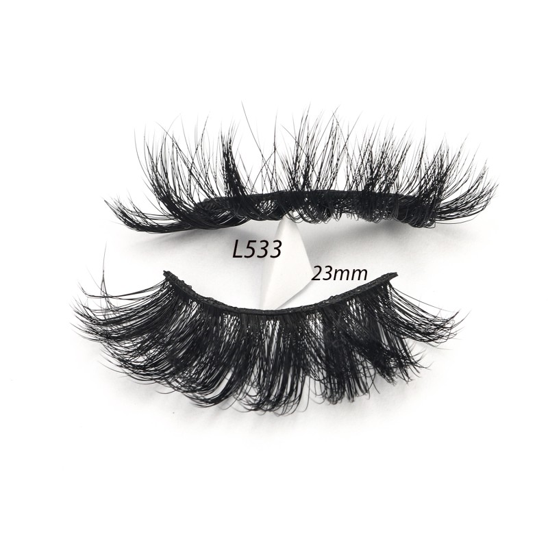 Mink Eyelashes Wholesale Factory - Natural Black Cotton Band 3D Effect