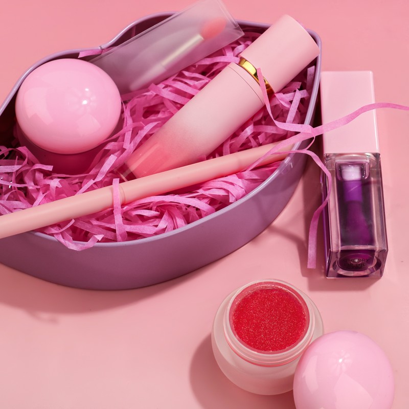 Lip Kit Set Factory - 5in 1 Pink Lip Gloss Gift Set Holiday Makeup