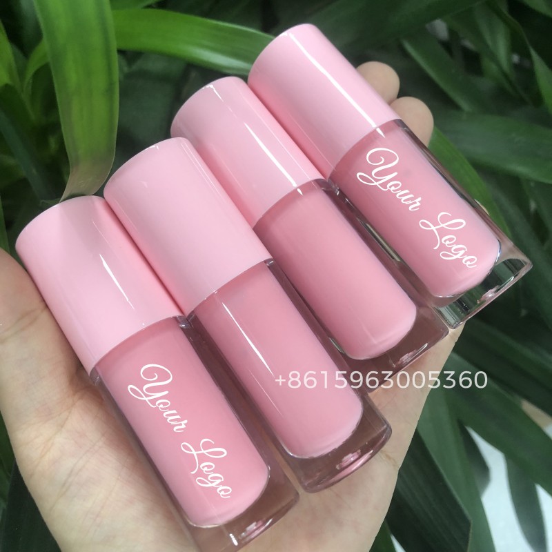 Lip Gloss Tubes Factory - Big Wand Nude Pink Custom Pigment Glossy